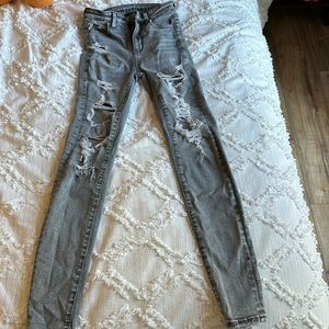 American Eagle light black jeans